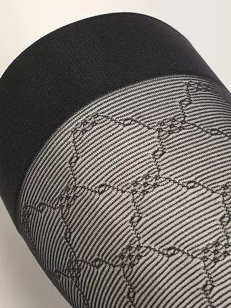 WOLFORD | Kniestrümpfe SHEER PATTERN 30 DEN fairly light | schwarz